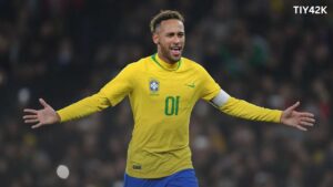 Neymar bikin heboh dengan selebrasi dansa ala Vinicius Jr