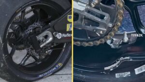 Velg Marc Marquez di MotoGP Thailand pecah